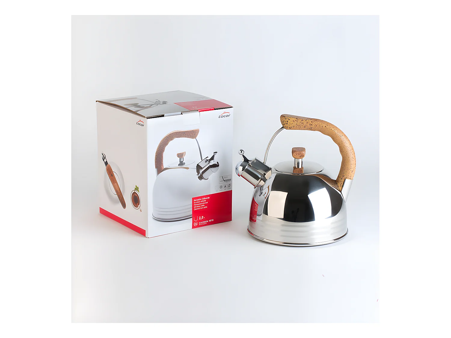 Bouilloire sifflante 2 litres