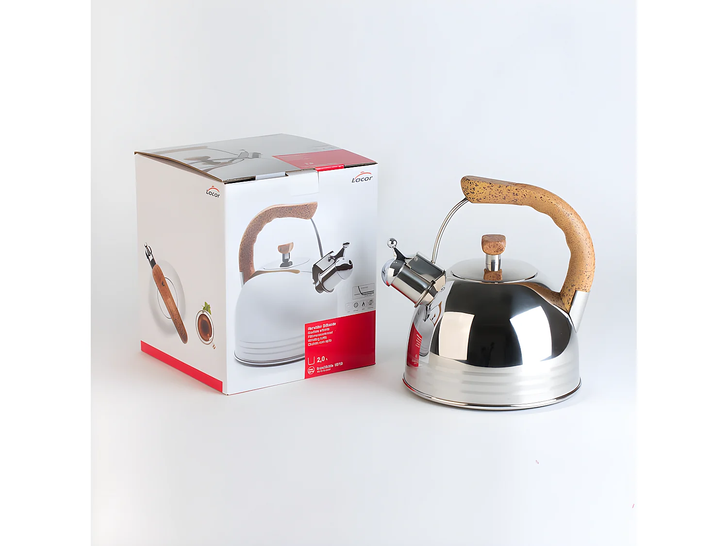 Bouilloire sifflante 2 litres