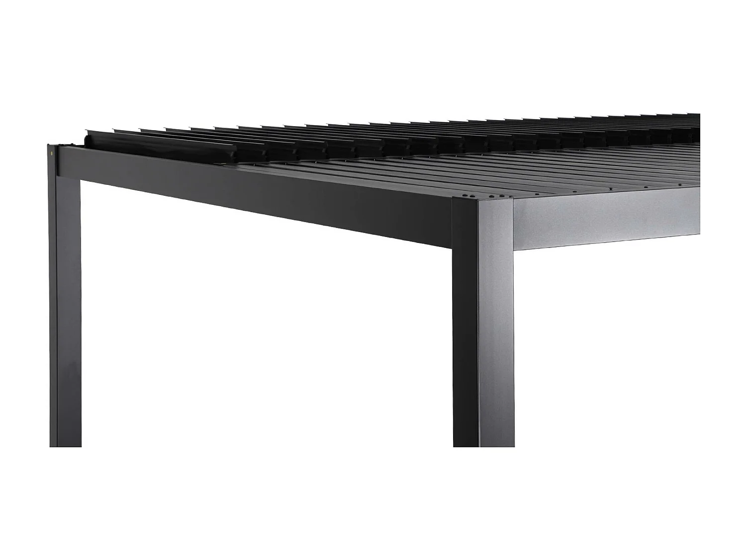 Pergola bioclimatica 3x3m alluminio e acciaio, lamelle orientabili,