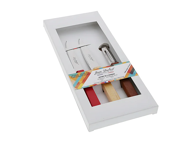 Set de 3 pièces, 2 couteaux d'office et un éplucheur