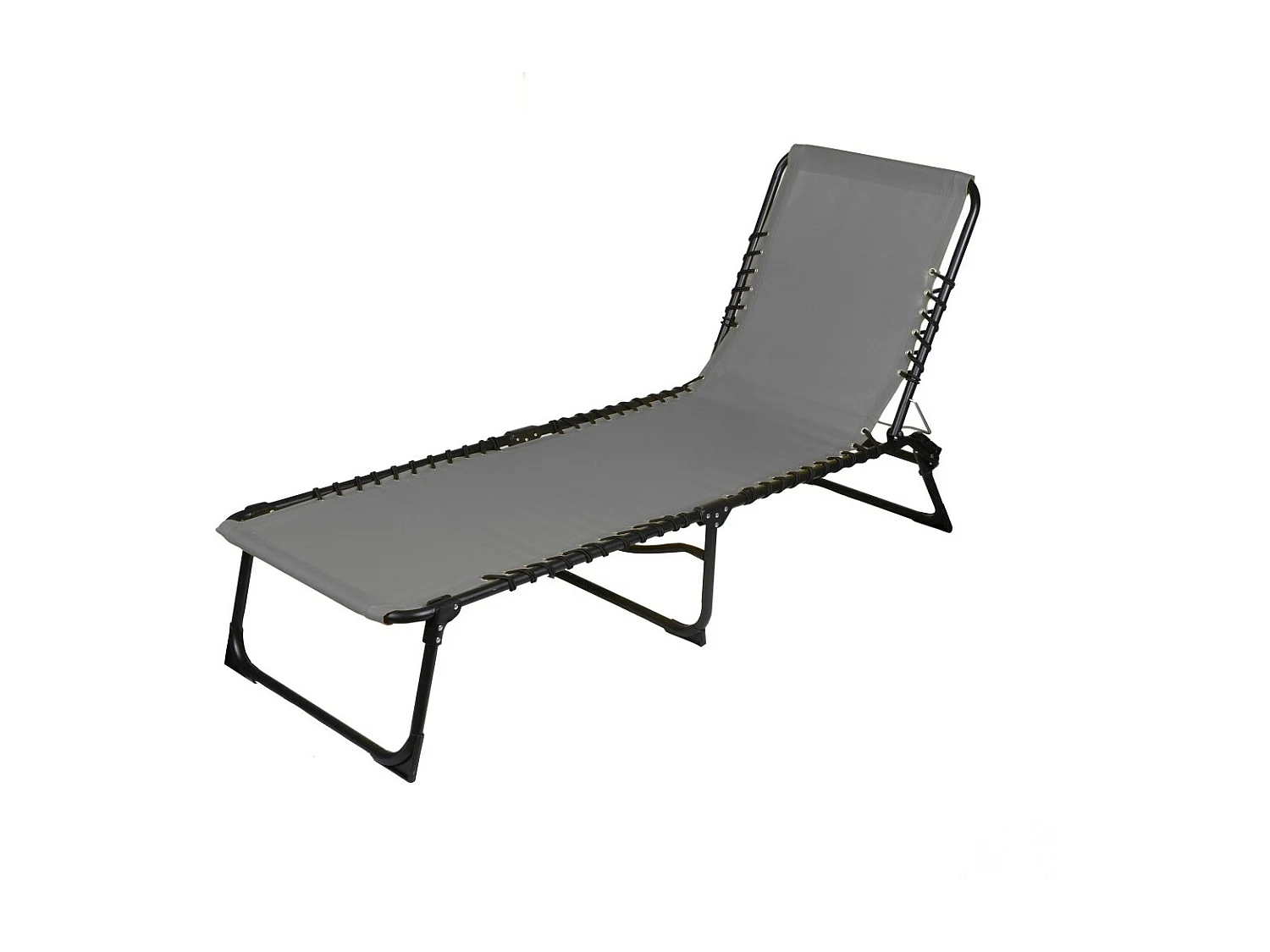 Chaise longue / Bain de soleil coloris gris 187x85x56 cm