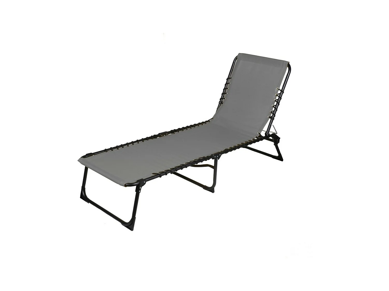 Chaise longue / Bain de soleil coloris gris 187x85x56 cm