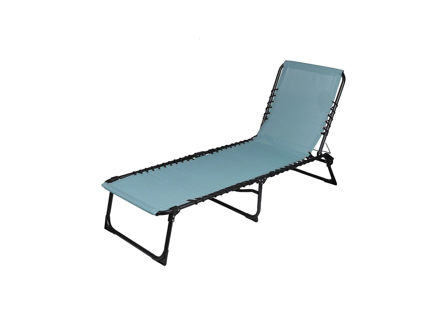 Chaise longue / Bain de soleil coloris bleu gris 187x85x56 cm