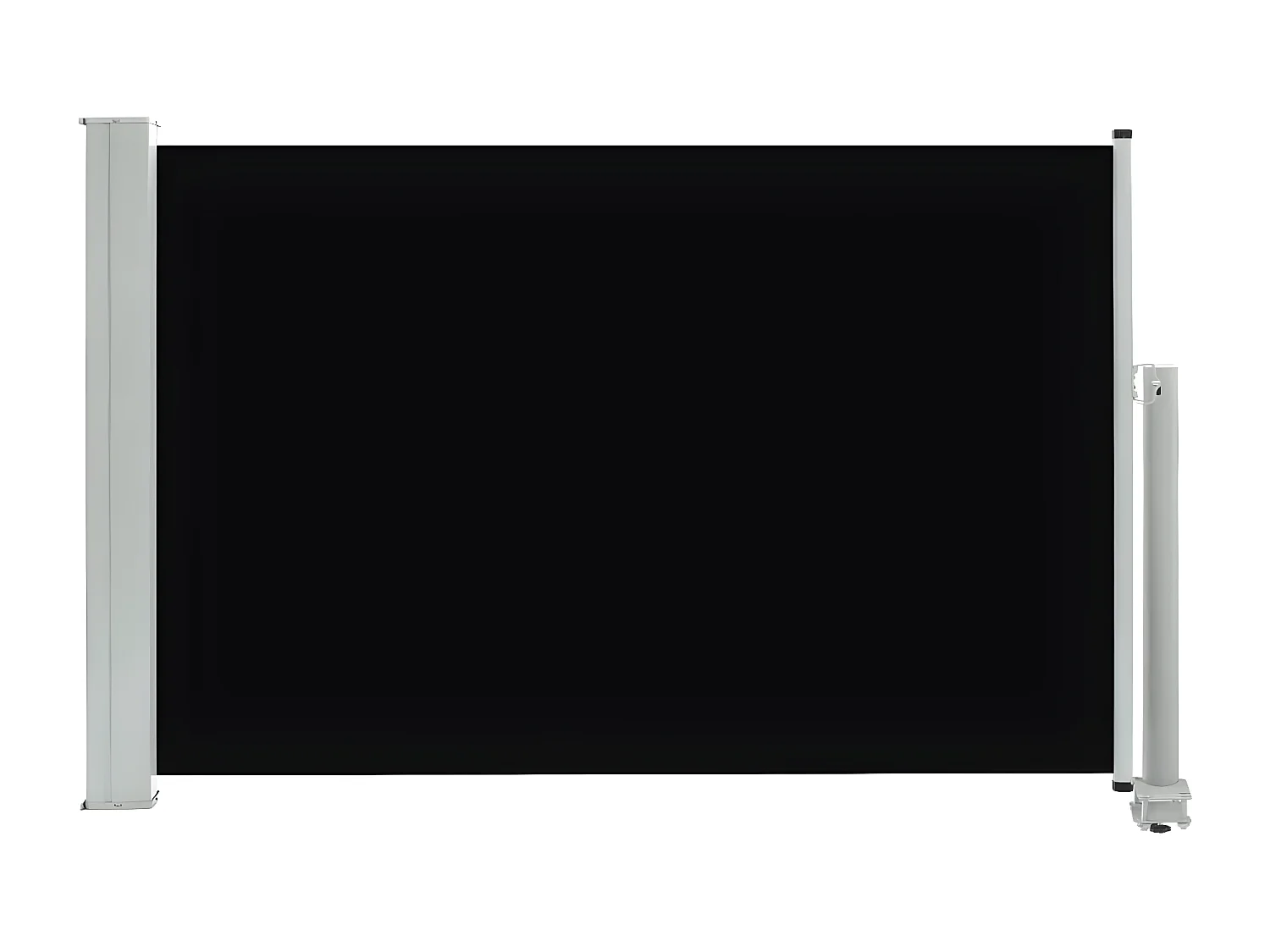Auvent latéral rétractable de patio 60x300 cm Noir