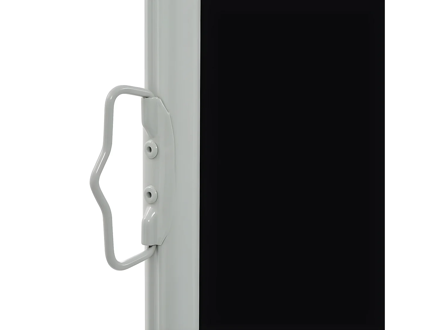 Auvent latéral rétractable de patio 60x300 cm Noir