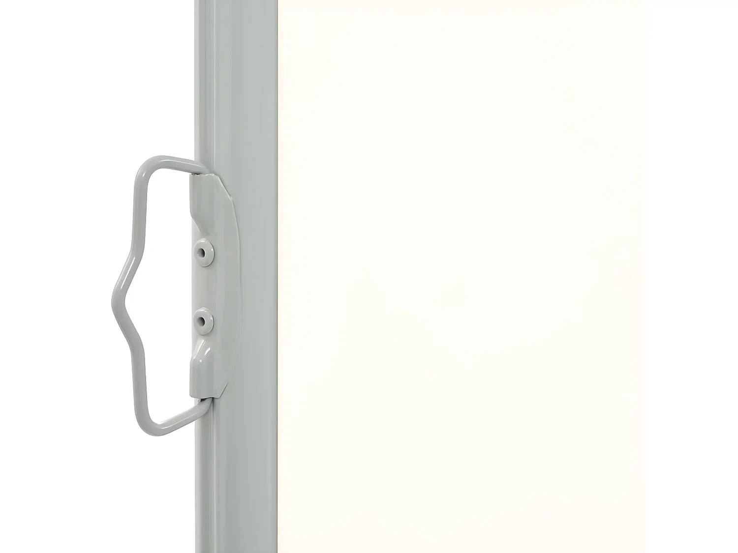 Auvent latéral rétractable de patio 160 x 300 cm Blanc cassé