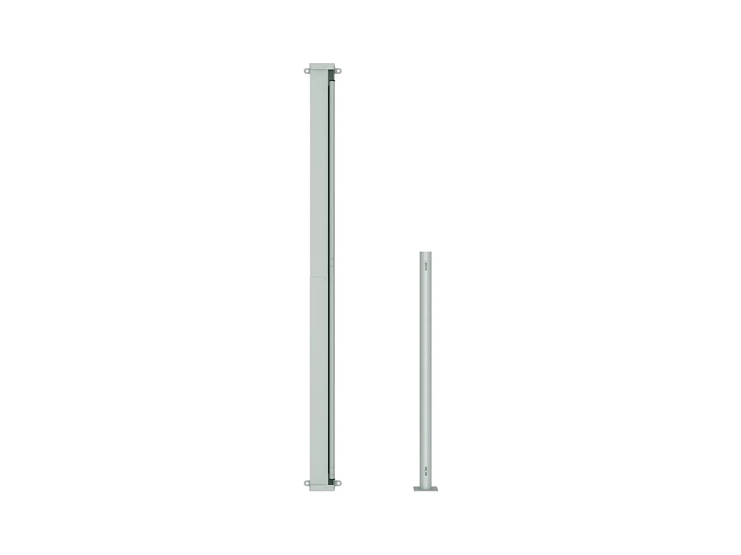 Auvent latéral rétractable de patio 220x500 cm Crème