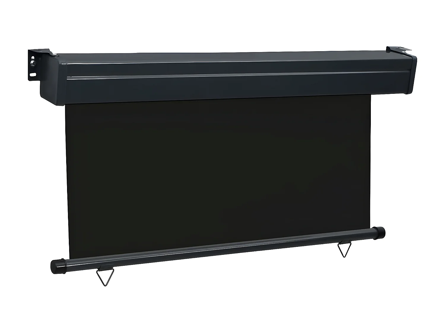 Auvent latéral de balcon 140x250 cm Noir