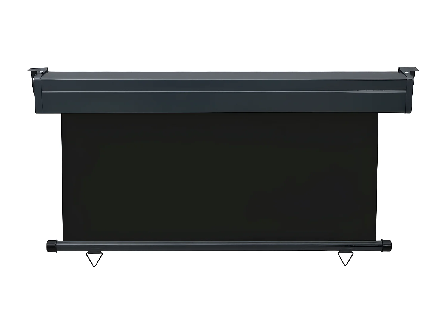 Auvent latéral de balcon 140x250 cm Noir