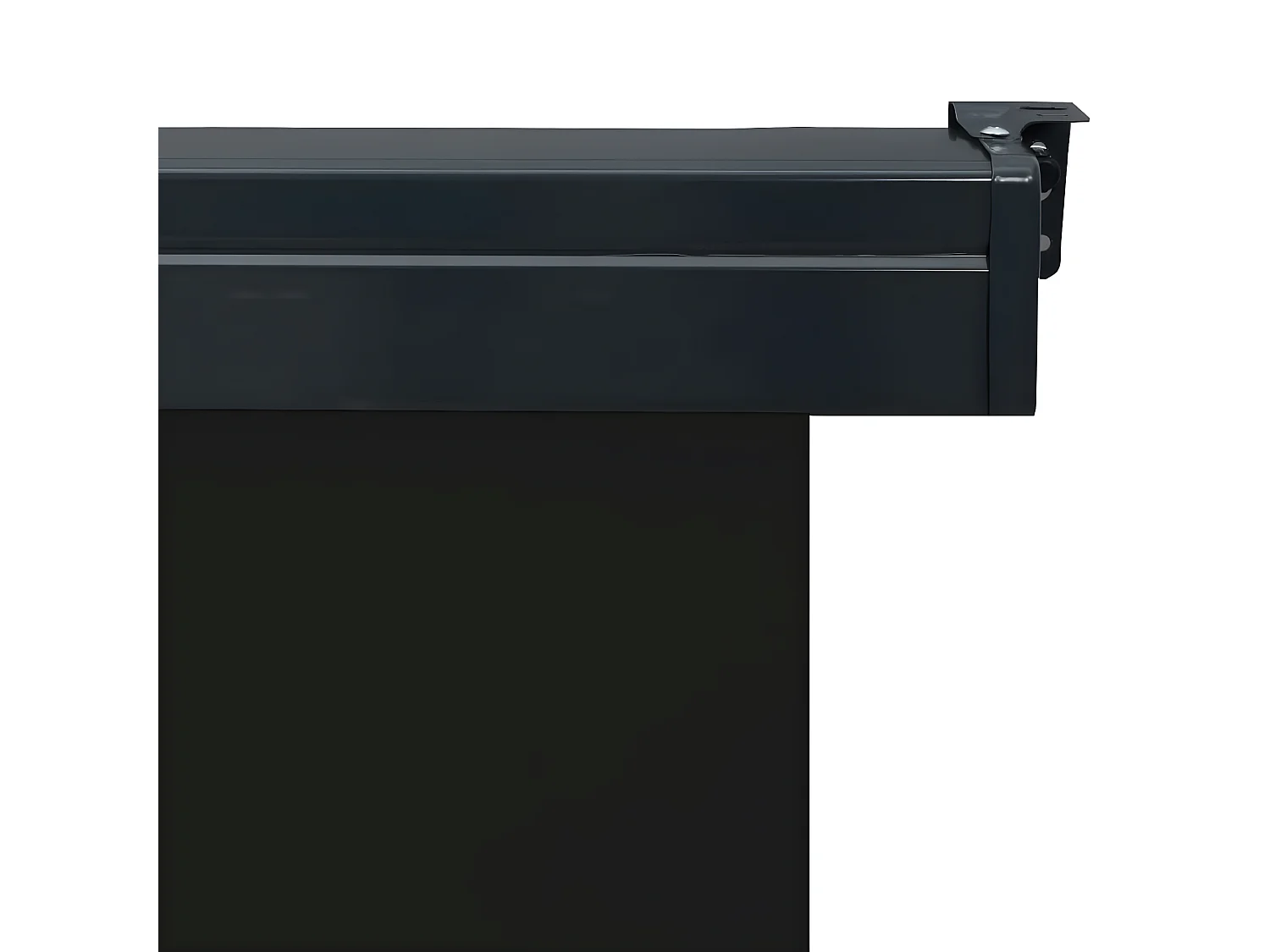 Auvent latéral de balcon 140x250 cm Noir