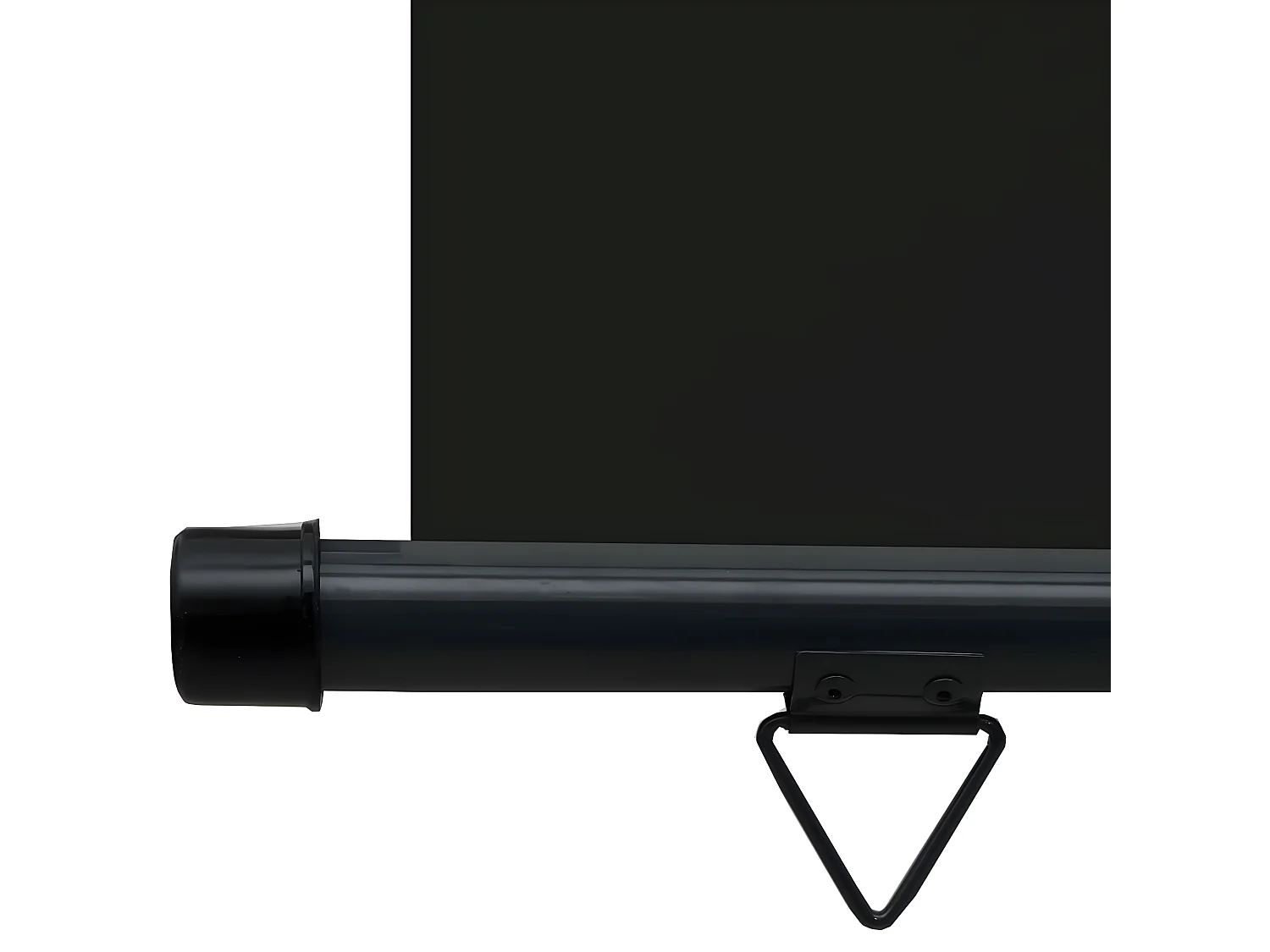 Auvent latéral de balcon 140x250 cm Noir