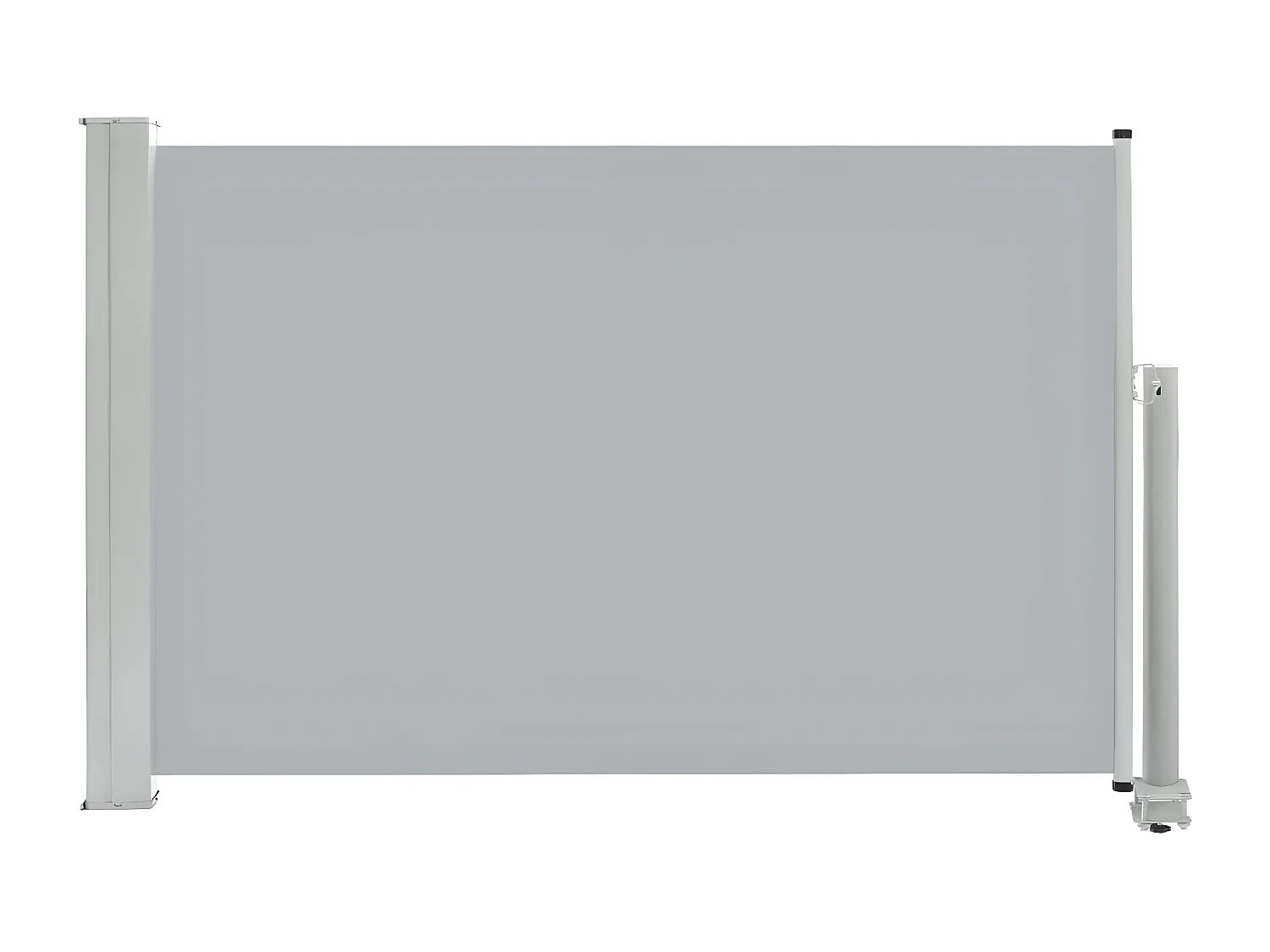 Auvent latéral rétractable de patio 60x300 cm Gris