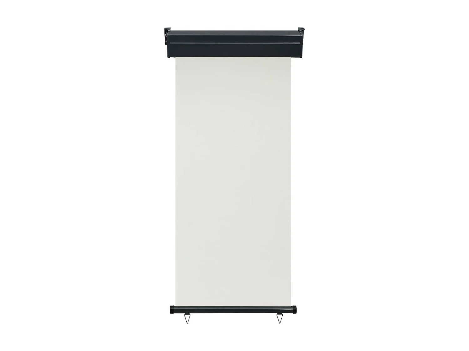 Auvent latéral de balcon 80x250 cm Crème