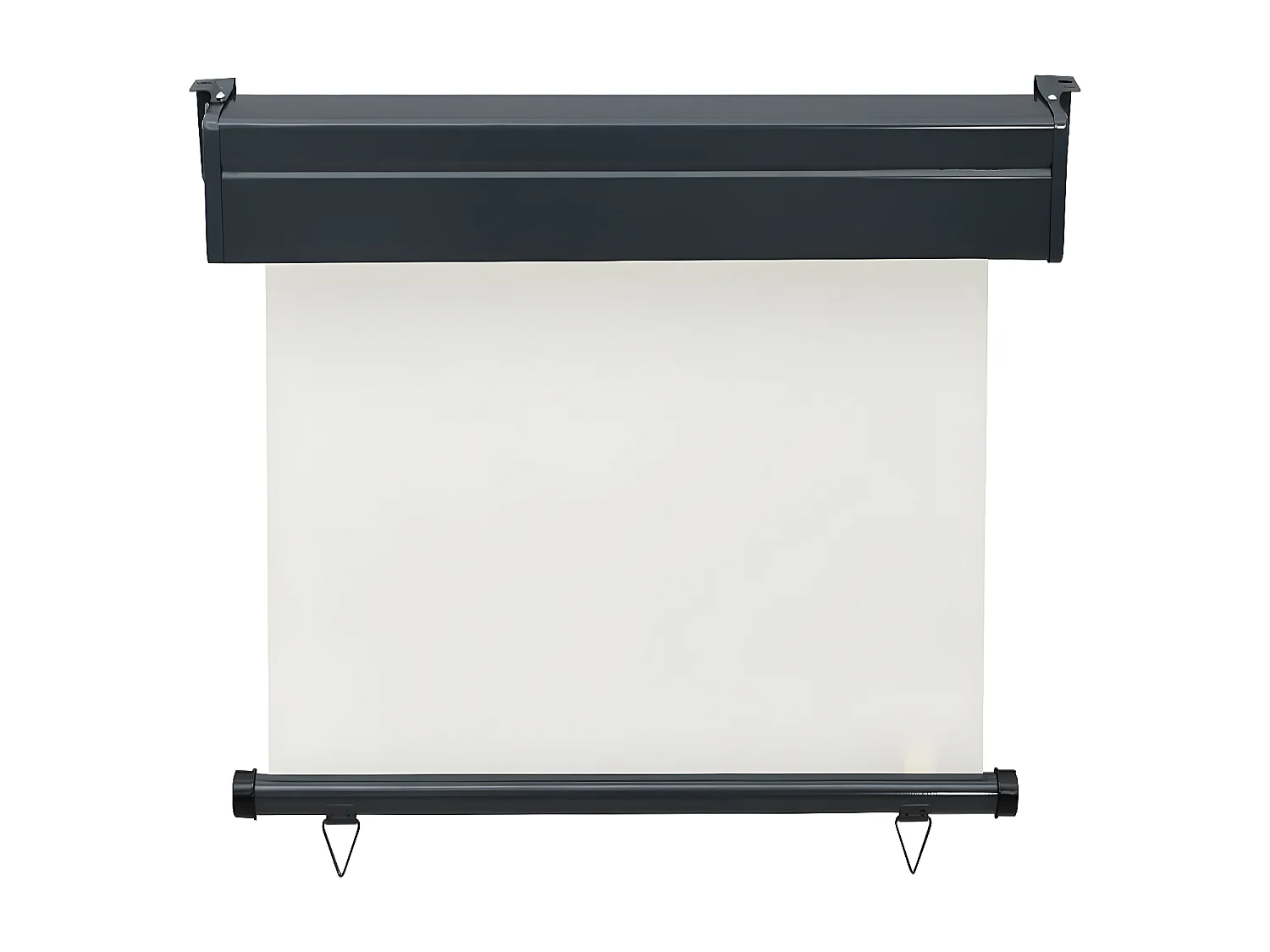 Auvent latéral de balcon 80x250 cm Crème