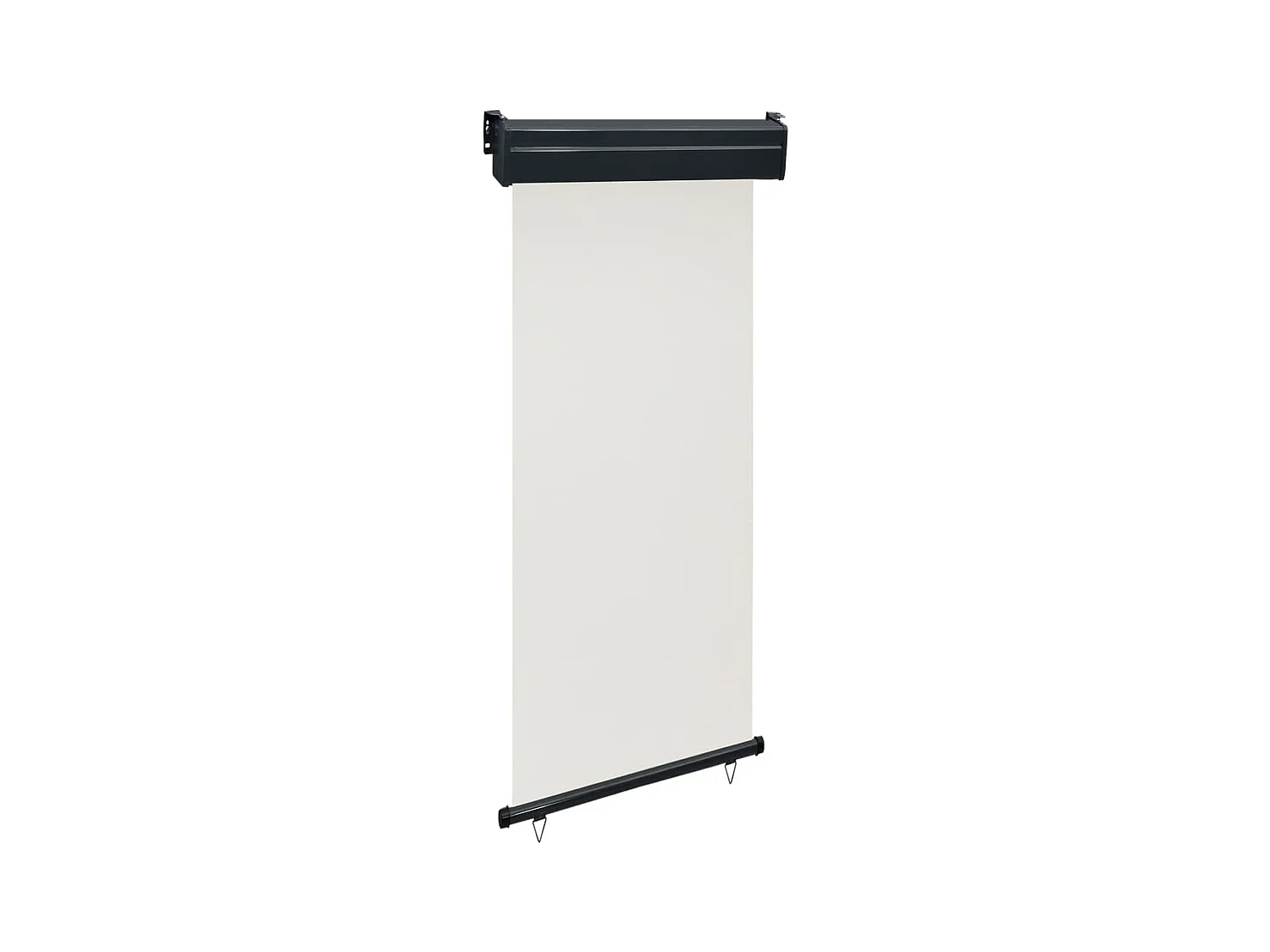 Auvent latéral de balcon 80x250 cm Crème