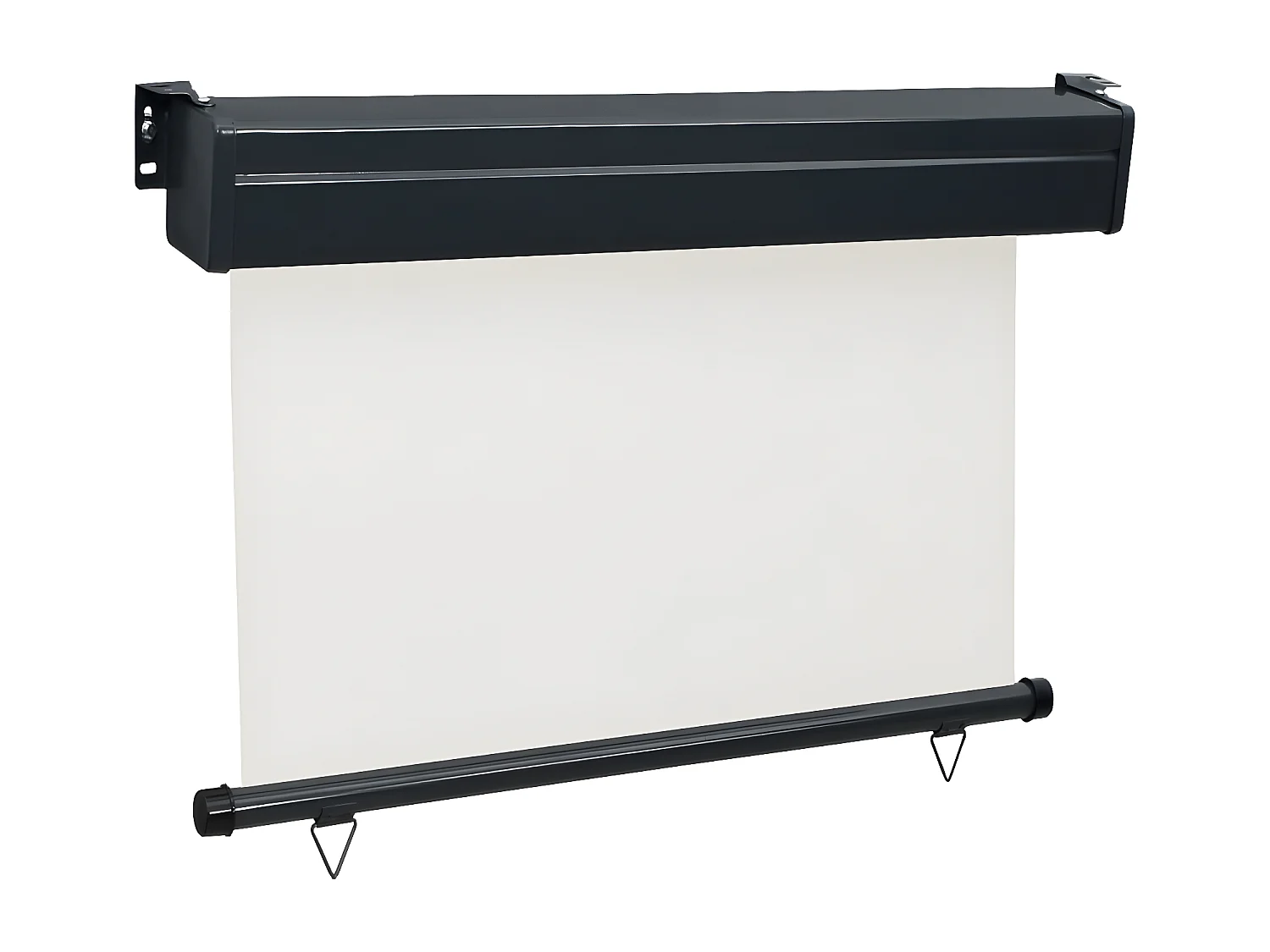 Auvent latéral de balcon 80x250 cm Crème