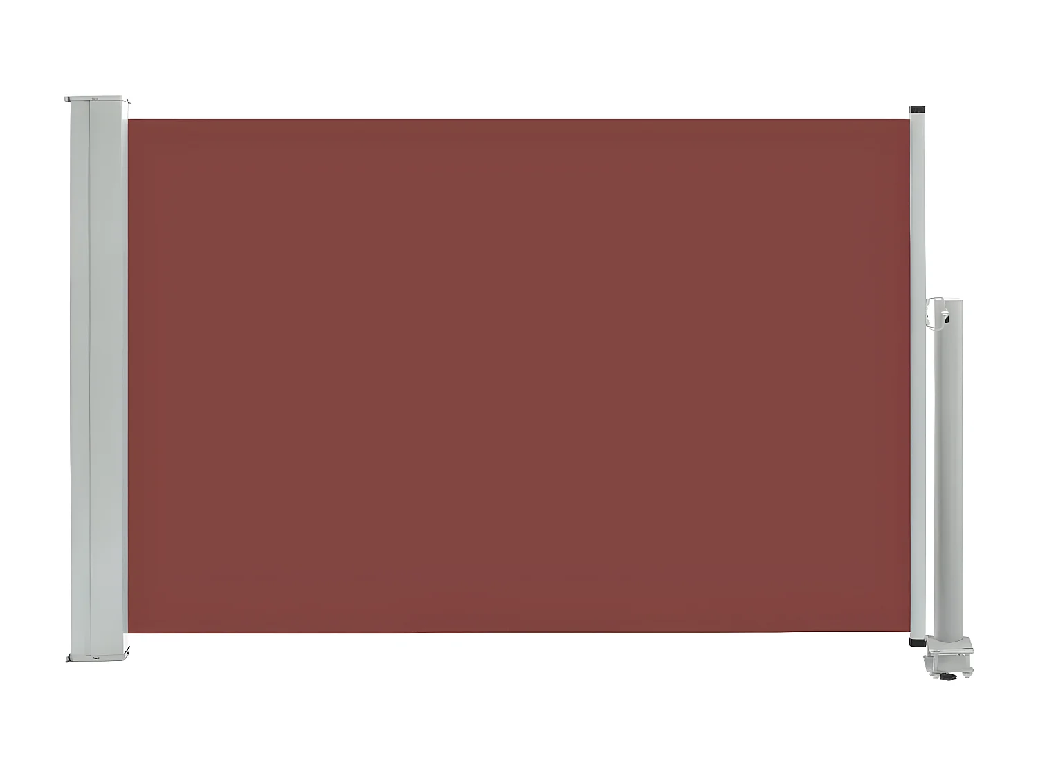 Auvent latéral rétractable de patio 60x300 cm Marron