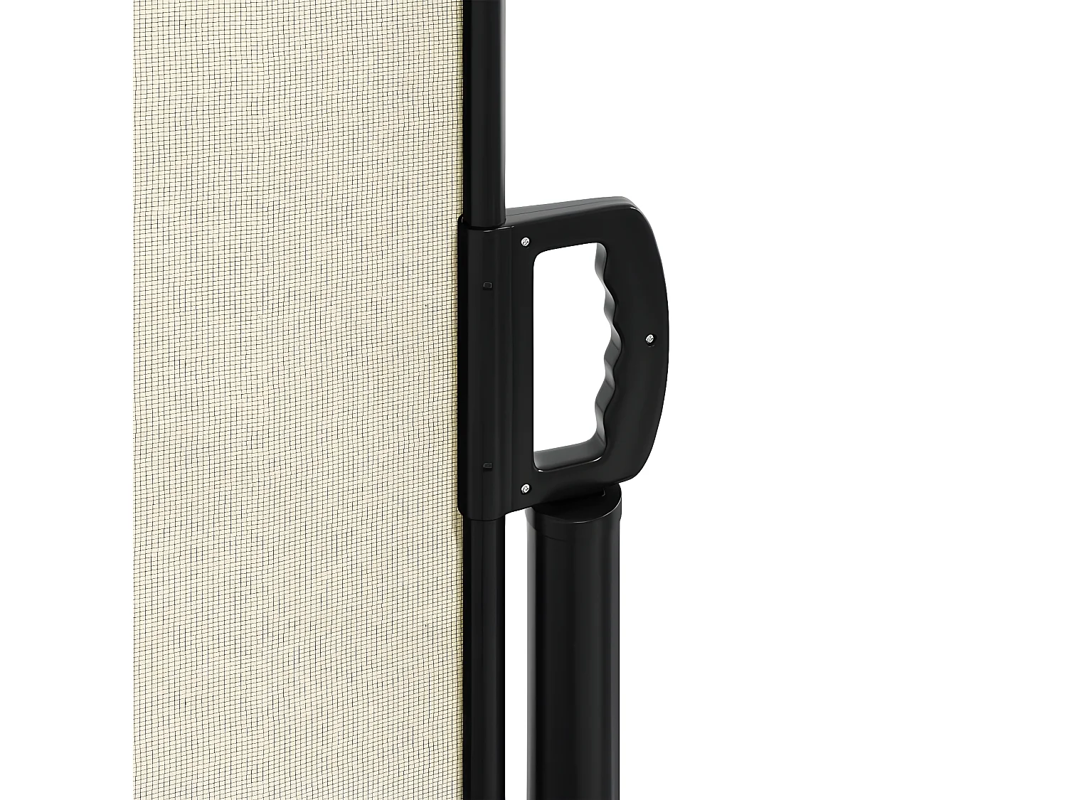 Toldo lateral retráctil crema 220x500 cm