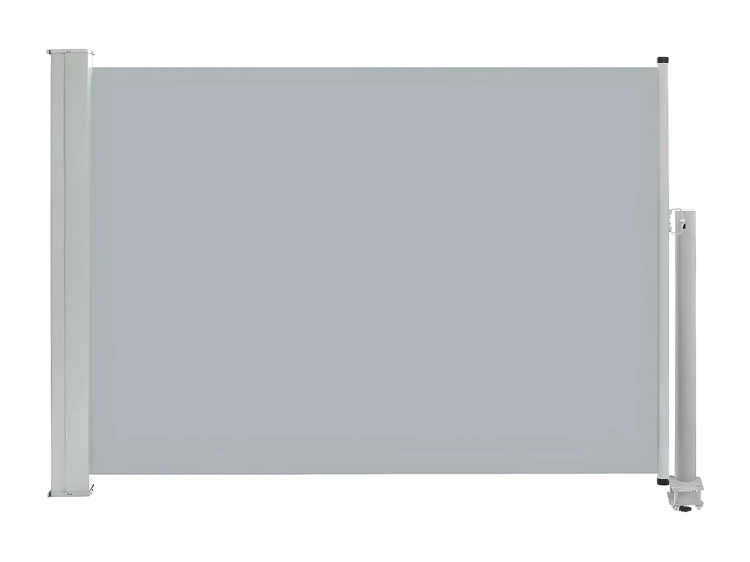 Auvent latéral rétractable de patio 80x300 cm Gris