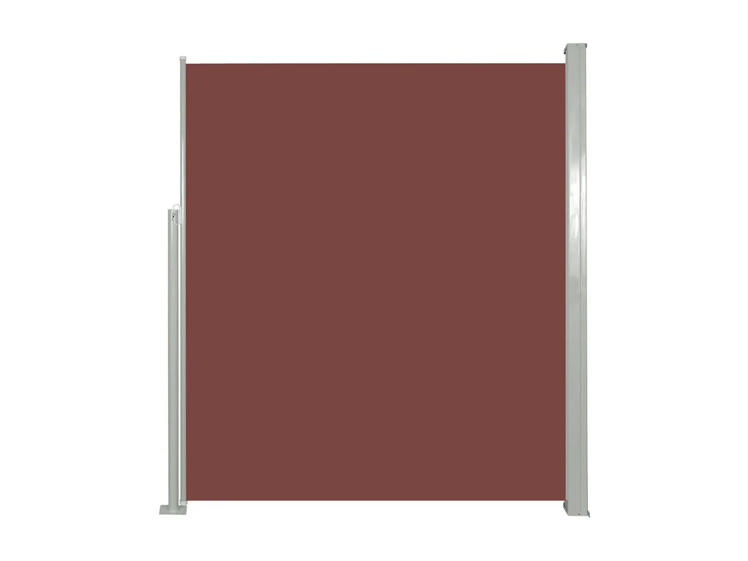 Auvent latéral rétractable de patio 160 x 300 cm Marron
