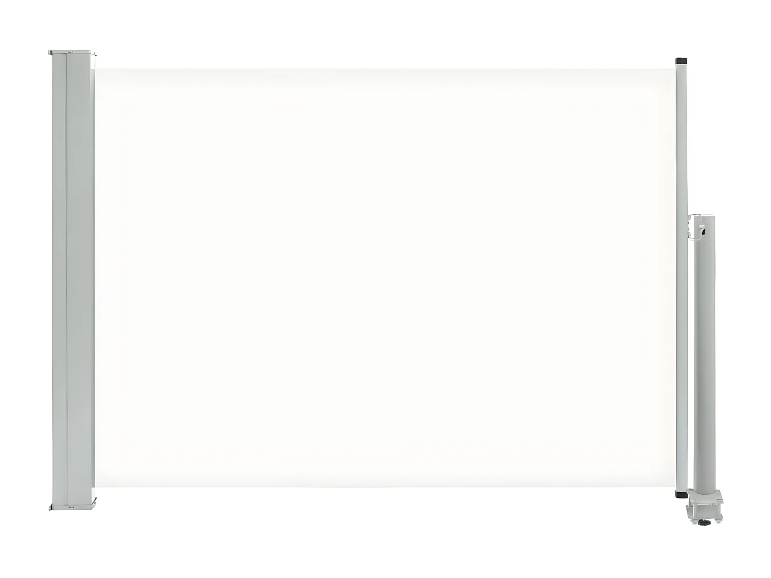 Auvent latéral rétractable de patio 80x300 cm Crème