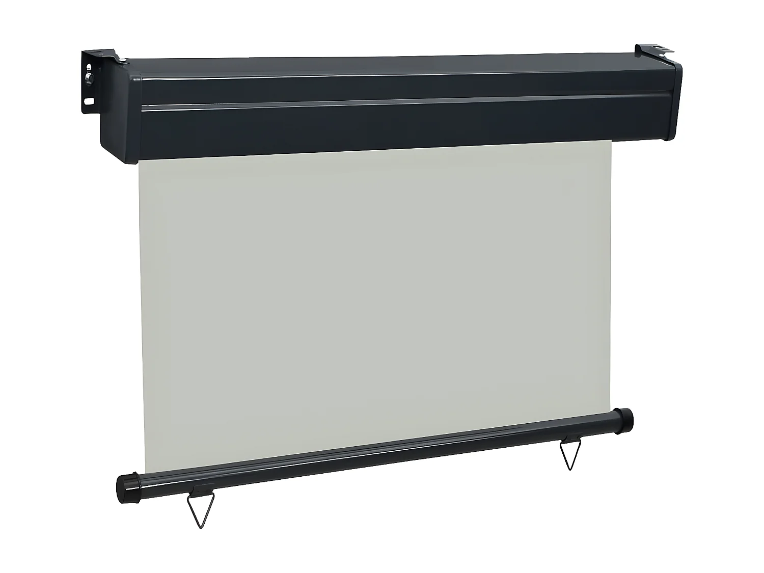 Auvent latéral de balcon 100x250 cm Gris