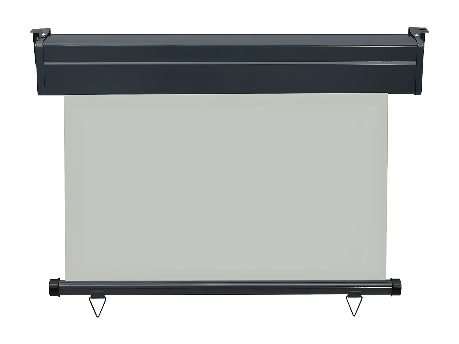 Auvent latéral de balcon 100x250 cm Gris