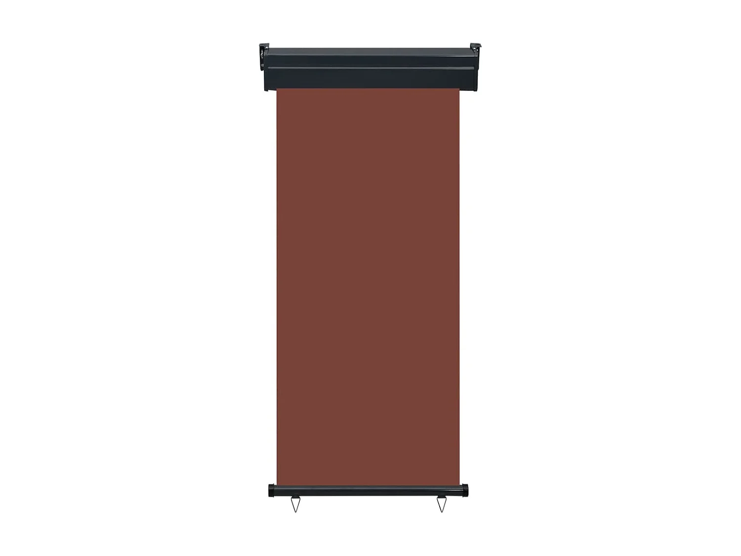 Auvent latéral de balcon 80x250 cm Marron
