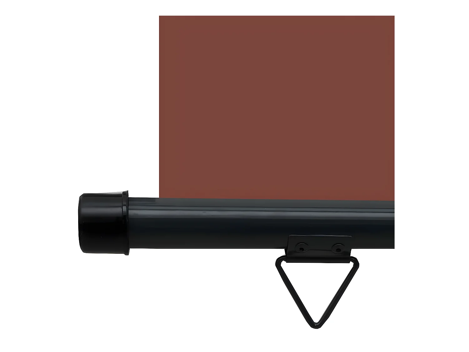 Auvent latéral de balcon 80x250 cm Marron