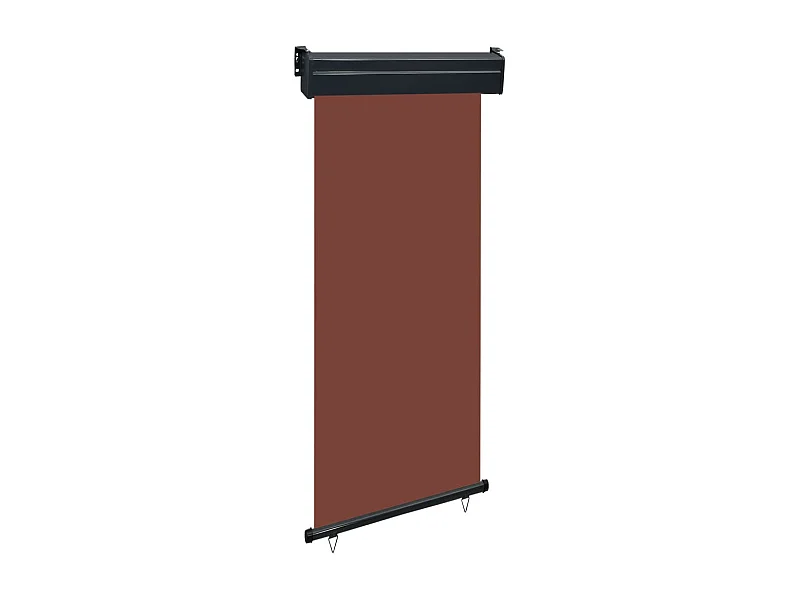 Auvent latéral de balcon 80x250 cm Marron