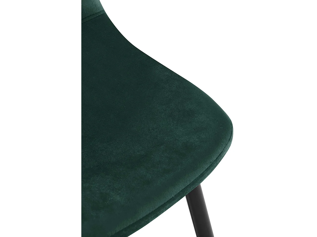 Lot de 4  chaise salle à manger - Velours - Vert - Napier