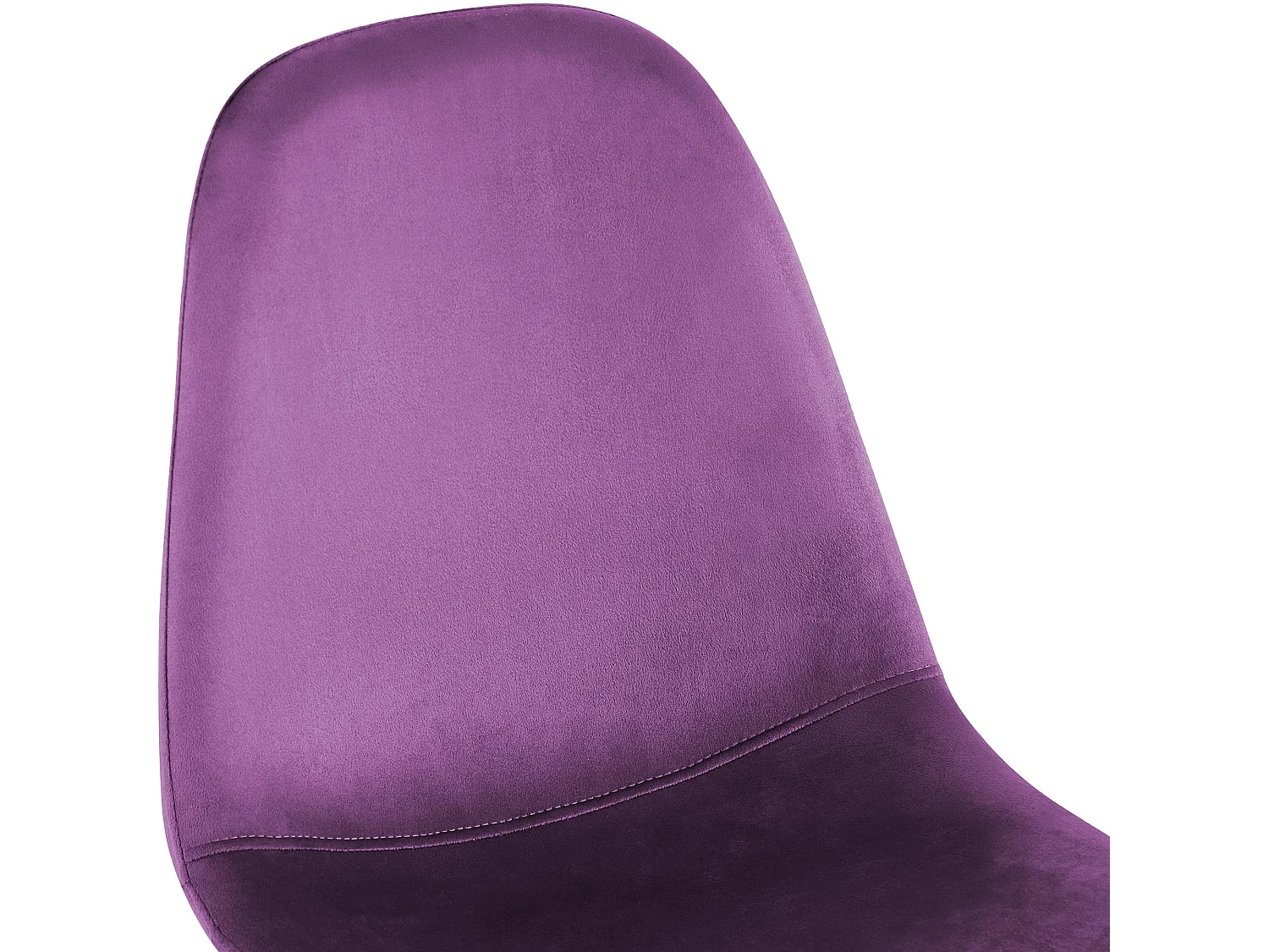 Lot de 4  chaise salle à manger - Velours - Violet - Napier