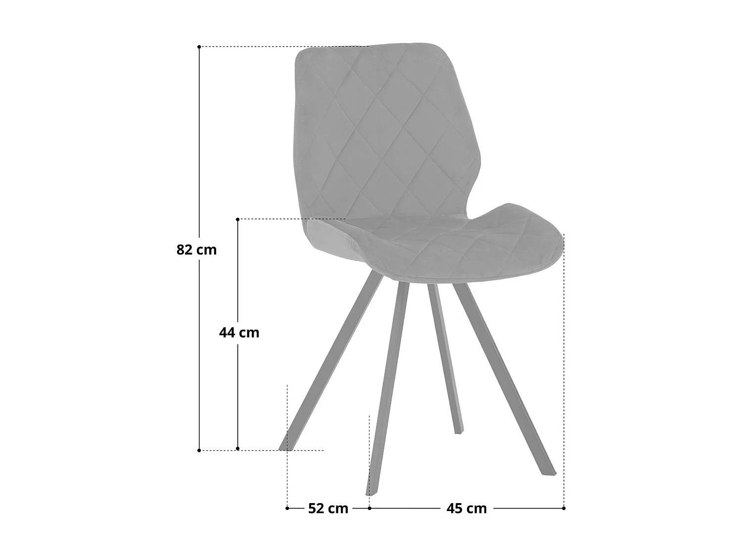Lot de 2 chaises de salle à manger
