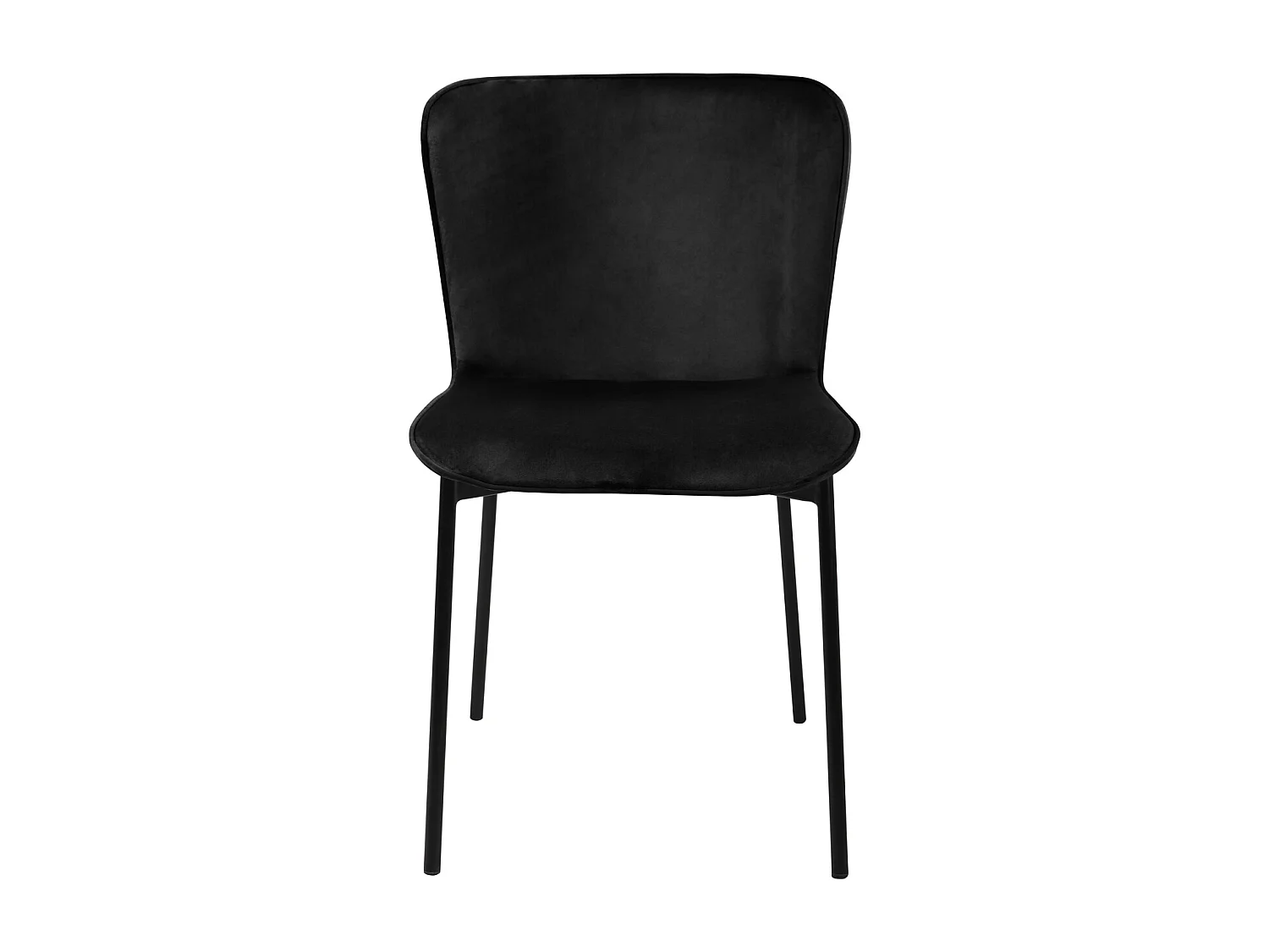 Lot de 2 chaises de salle à manger rembourrées sans accoudoirs