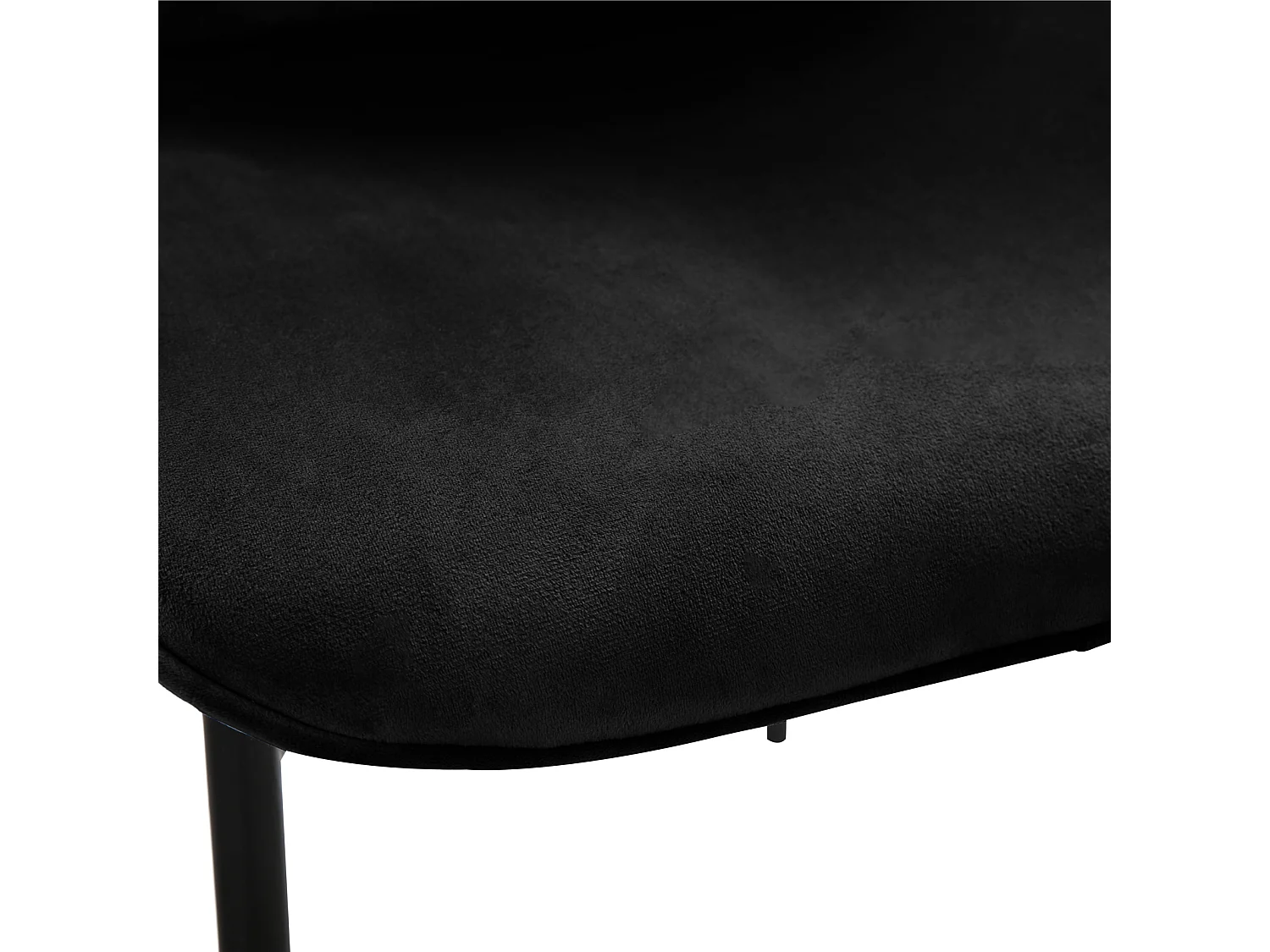 Lot de 2 chaises de salle à manger rembourrées sans accoudoirs