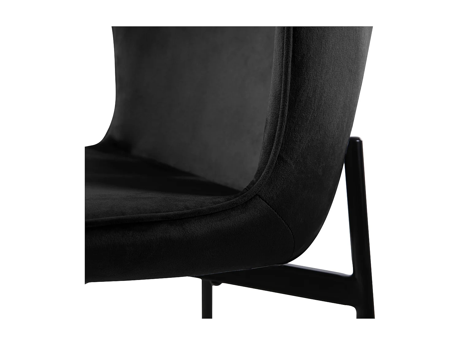 Lot de 2 chaises de salle à manger rembourrées sans accoudoirs