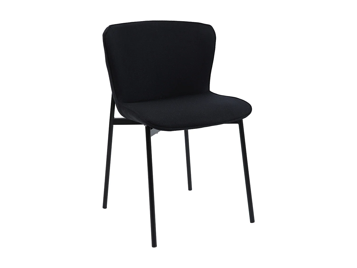 Lot de 2 chaises de salle à manger rembourrées sans accoudoirs