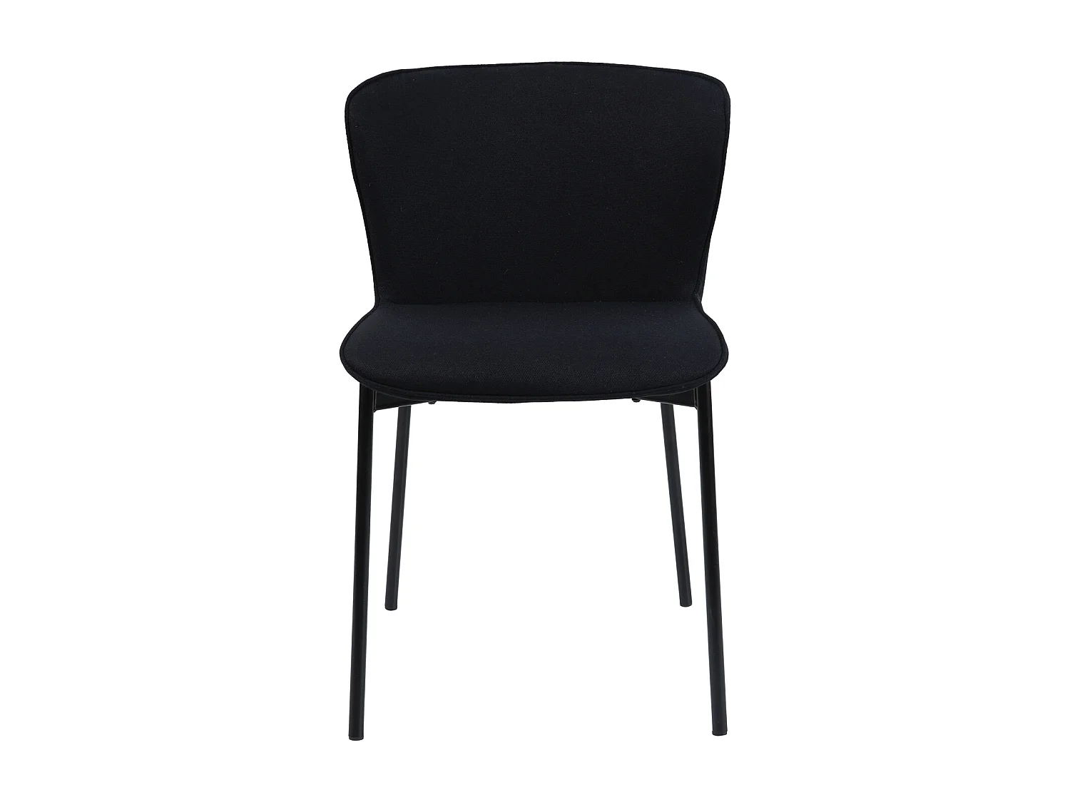 Lot de 2 chaises de salle à manger rembourrées sans accoudoirs