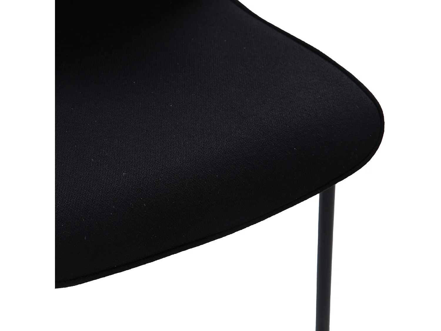 Lot de 2 chaises de salle à manger rembourrées sans accoudoirs