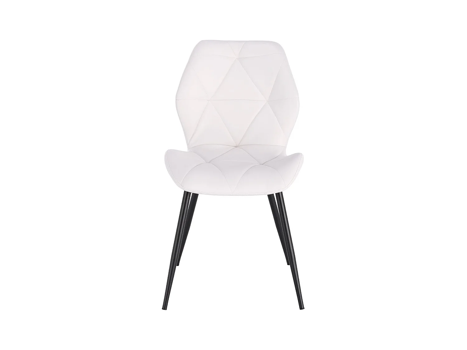 ESSZIMMERSTUHL JAMIE 2er Set Kunstleder Weiß