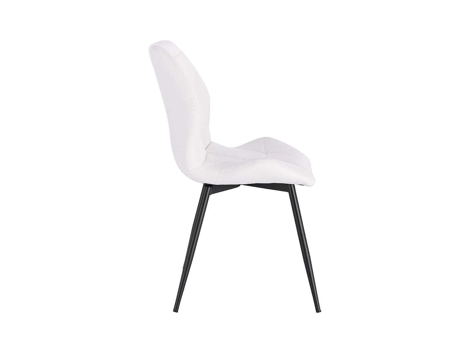 ESSZIMMERSTUHL JAMIE 2er Set Kunstleder Weiß