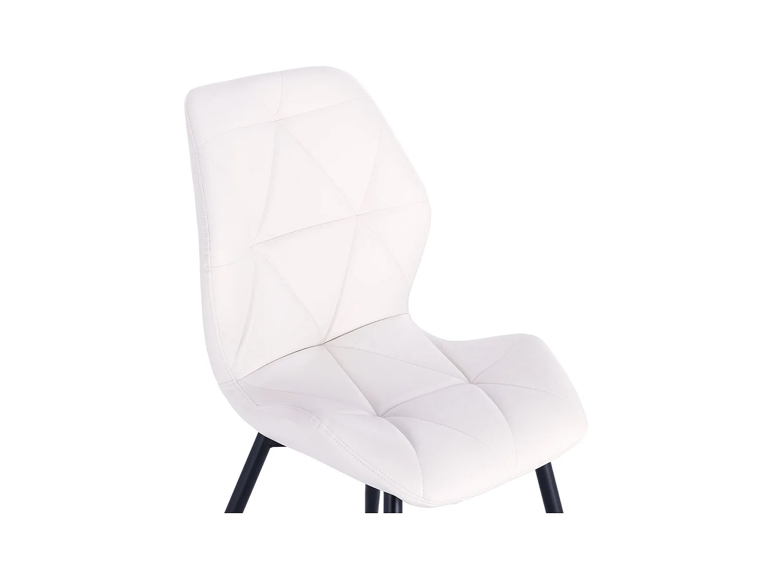 ESSZIMMERSTUHL JAMIE 2er Set Kunstleder Weiß