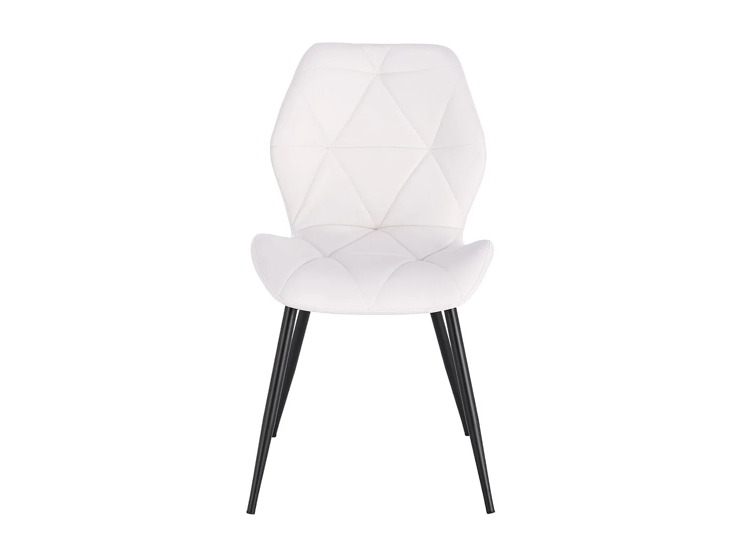 ESSZIMMERSTUHL JAMIE 2er Set Kunstleder Weiß