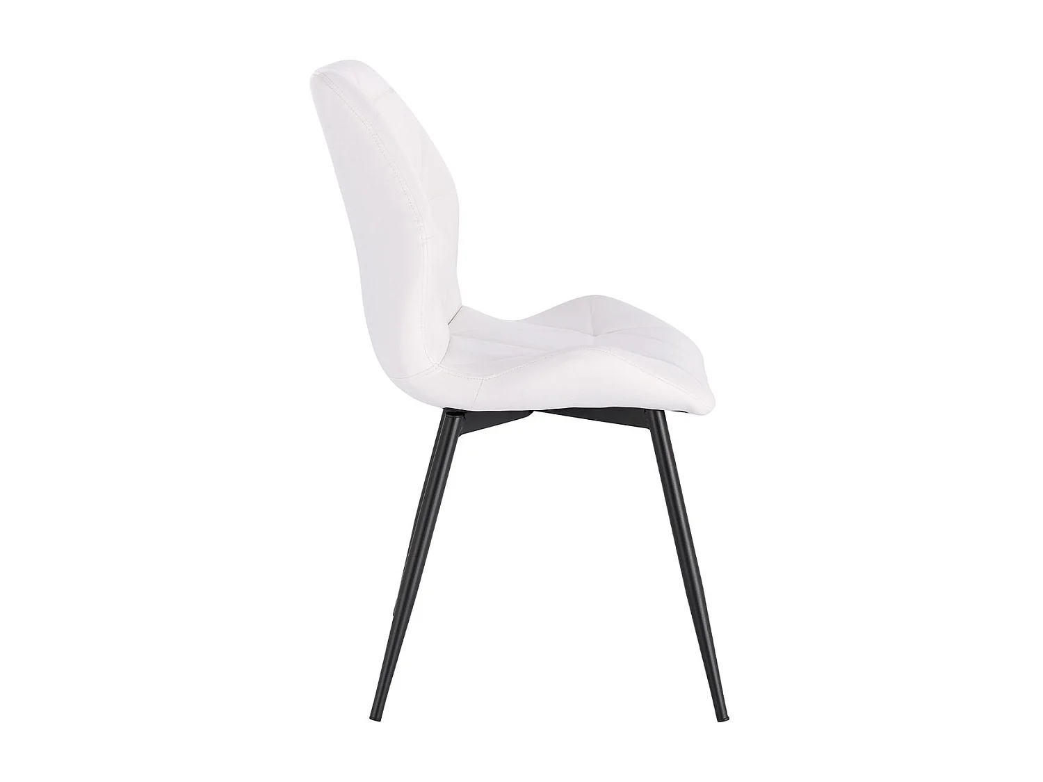 ESSZIMMERSTUHL JAMIE 2er Set Kunstleder Weiß