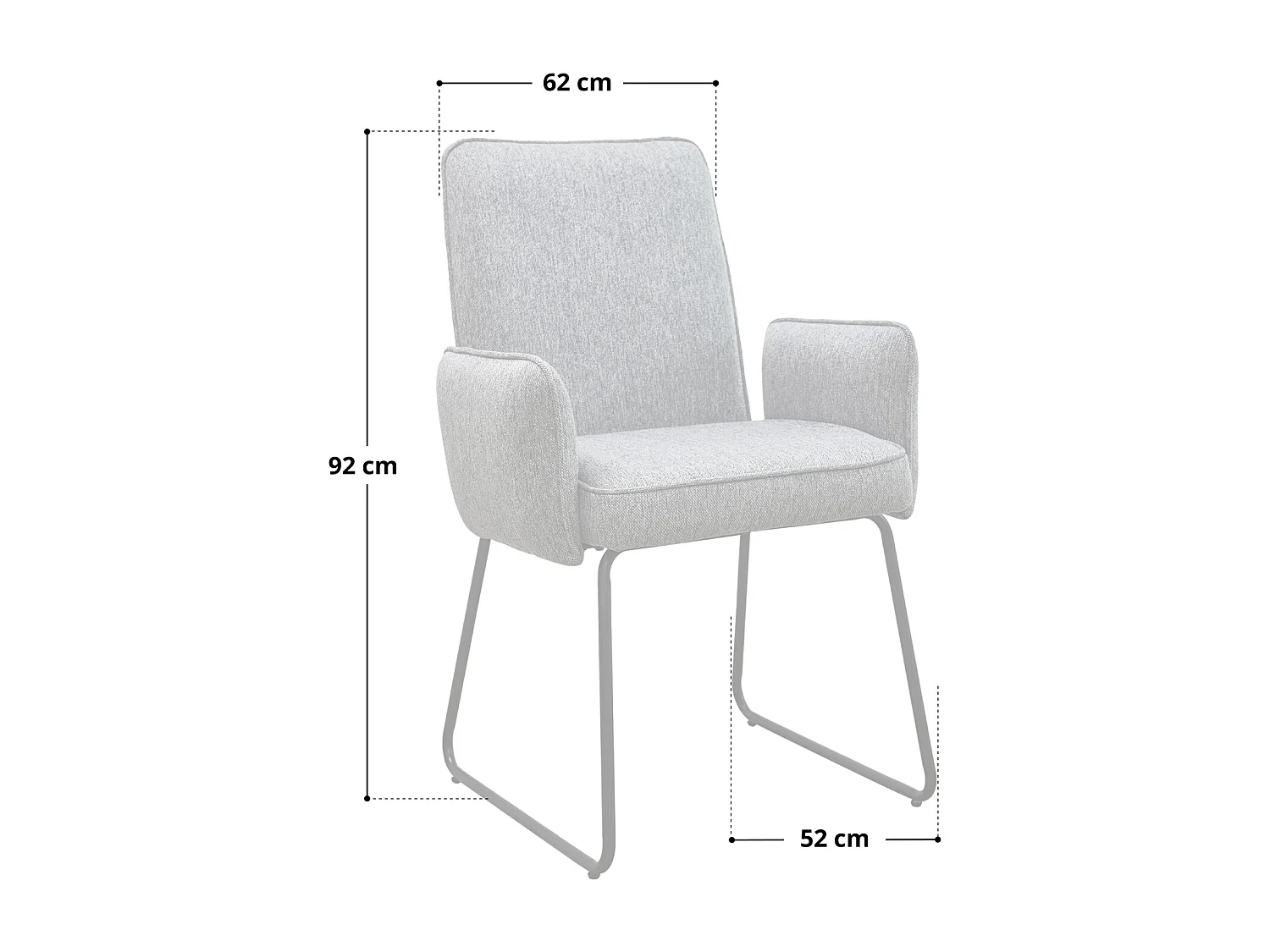 Lot de 2 chaises de salle à manger