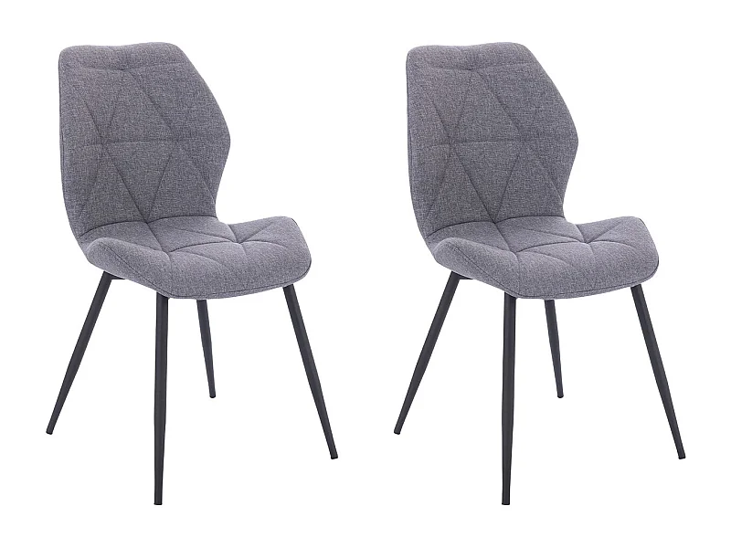 ESSZIMMERSTUHL JAMIE Stoffbezug Grau