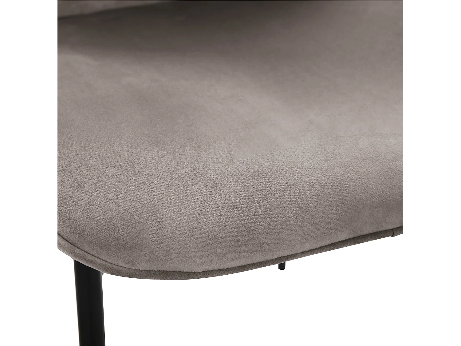 Lot de 2 chaises de salle à manger rembourrées sans accoudoirs