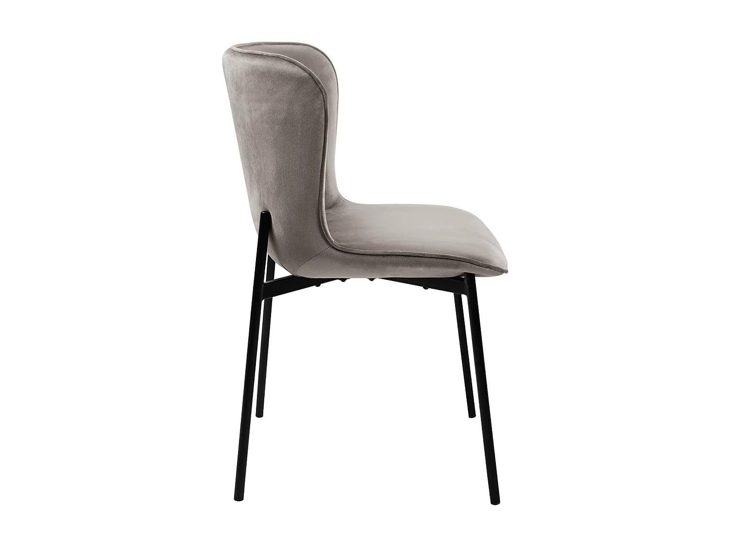 Lot de 2 chaises de salle à manger rembourrées sans accoudoirs