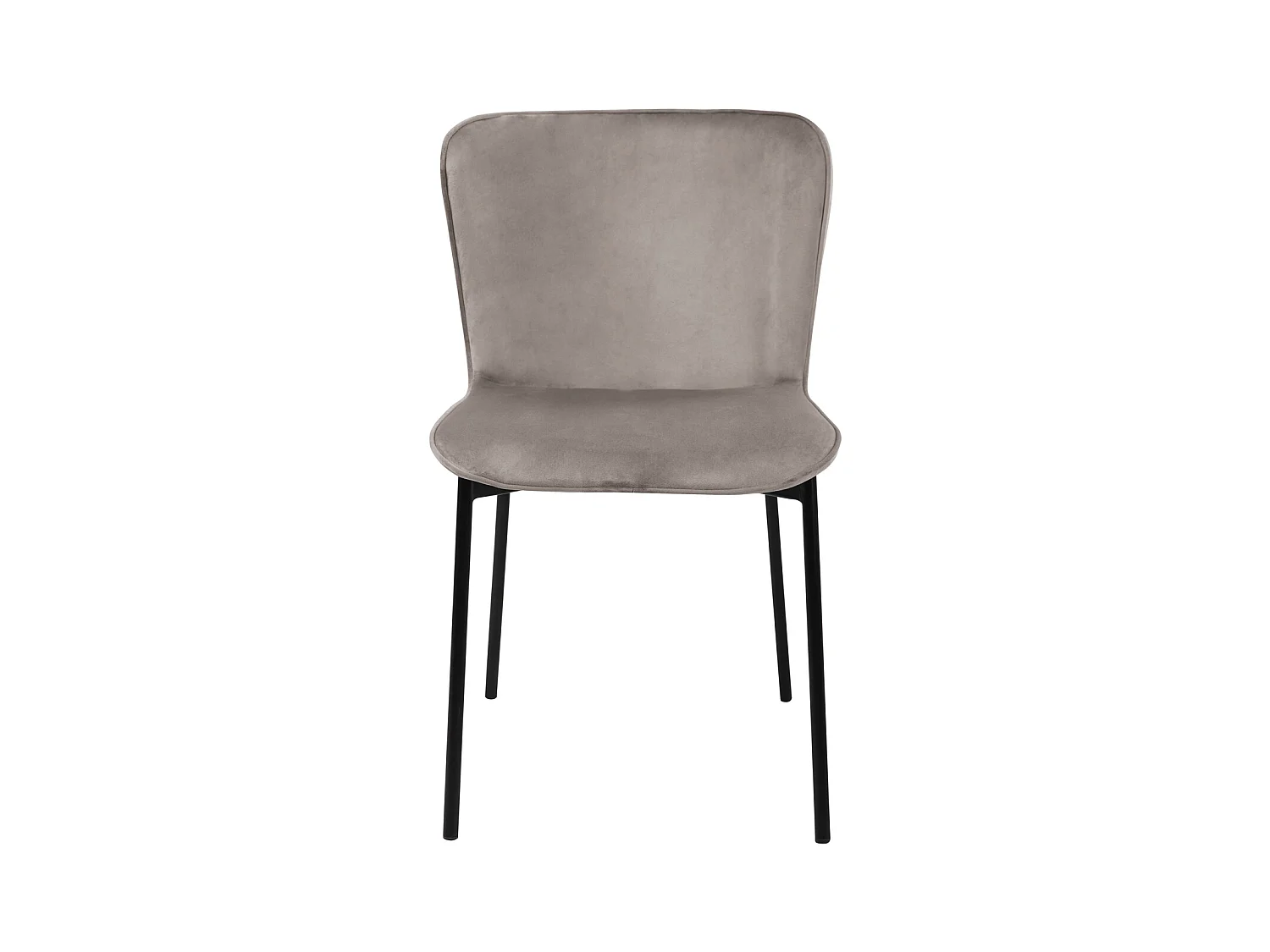 Lot de 2 chaises de salle à manger rembourrées sans accoudoirs