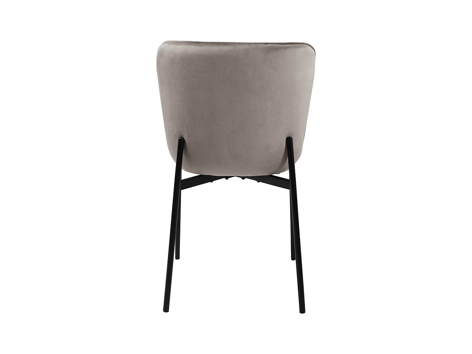 Lot de 2 chaises de salle à manger rembourrées sans accoudoirs
